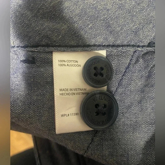 Weatherproof Flat Front Chino Shorts. Navy. 30 waist/9” inseam. NWT - Picture 6 of 6